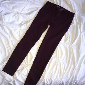 Burgundy Super Stretch Jeggings
